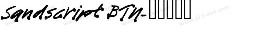 Sandscript BTN字体转换